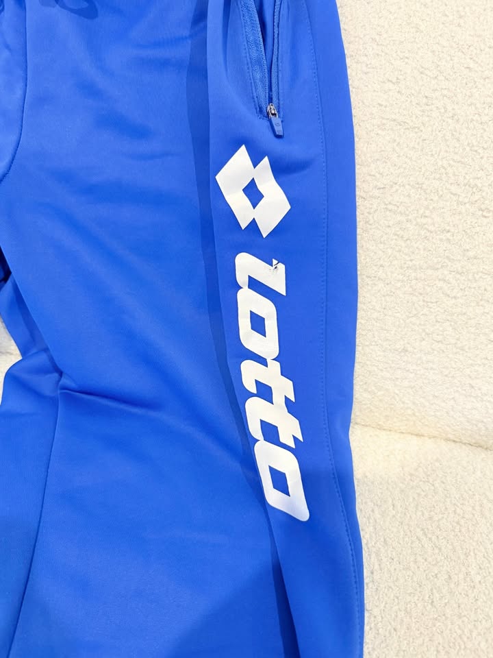 Vintage Lotto Italian Sport Design Track Pants — XL / W32–34 | Royal Blue & White
