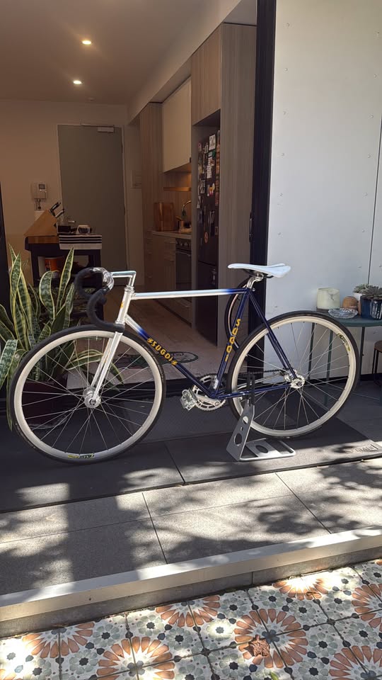 Vintage Sugoi Fixed-Gear Track Bike — 54cm | Australian-Made Steel | Cinelli, Sugino, Mavic CXP14