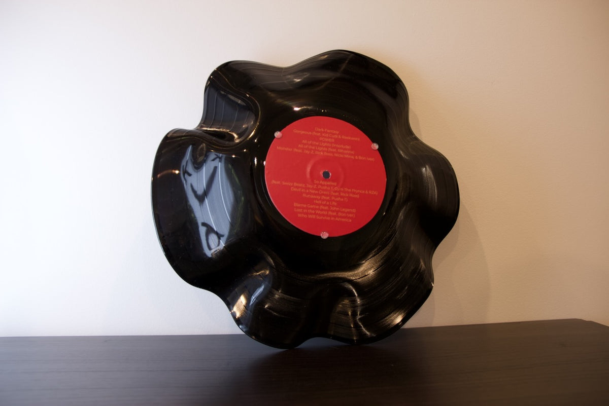 Kanye West / Ye — My Beautiful Dark Twisted Fantasy (2010) | Inspired Warped Vinyl Bowl | ROUGHIE Original