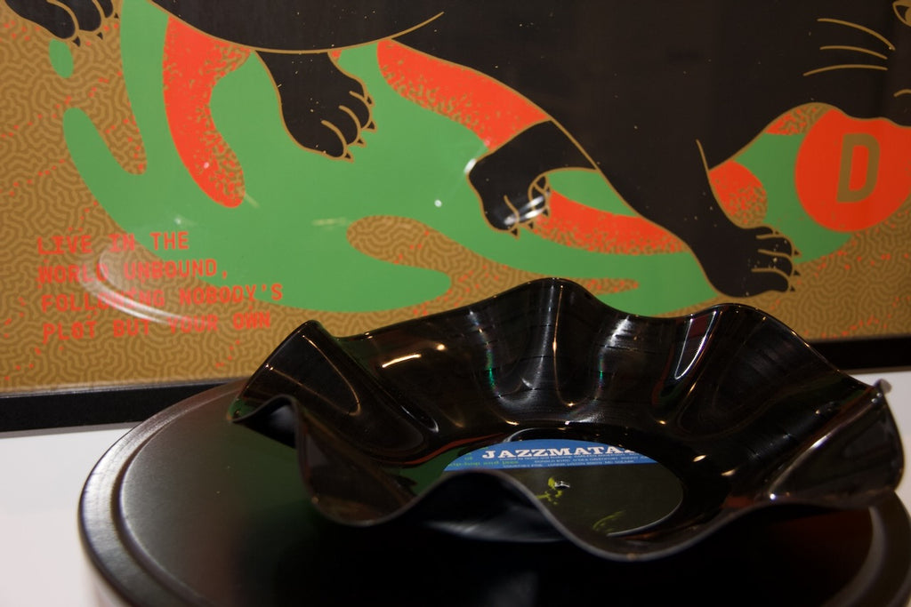 Guru — Jazzmatazz, Vol. 1 (1993) | Inspired Warped Vinyl Bowl | ROUGHIE Original