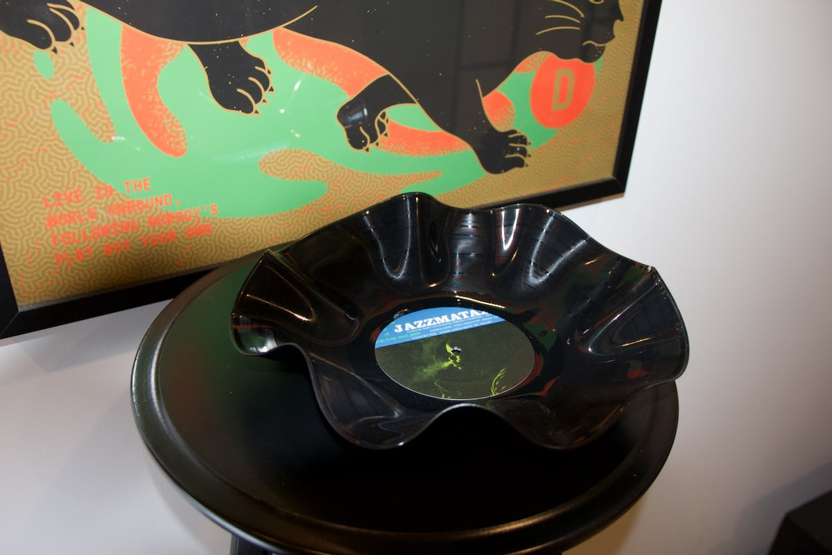 Guru — Jazzmatazz, Vol. 1 (1993) | Inspired Warped Vinyl Bowl | ROUGHIE Original