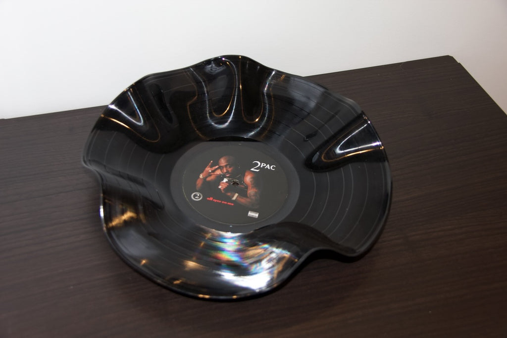 2Pac / Tupac Shakur — All Eyez on Me (1996) | Inspired Warped Vinyl Bowl | ROUGHIE Original