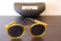 Spitfire — Yellow Round Unisex Sunglasses | Original Case & Box