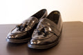 Vintage Edward Meller — Black Patent Tassel Loafers | EU 41 / US 8
