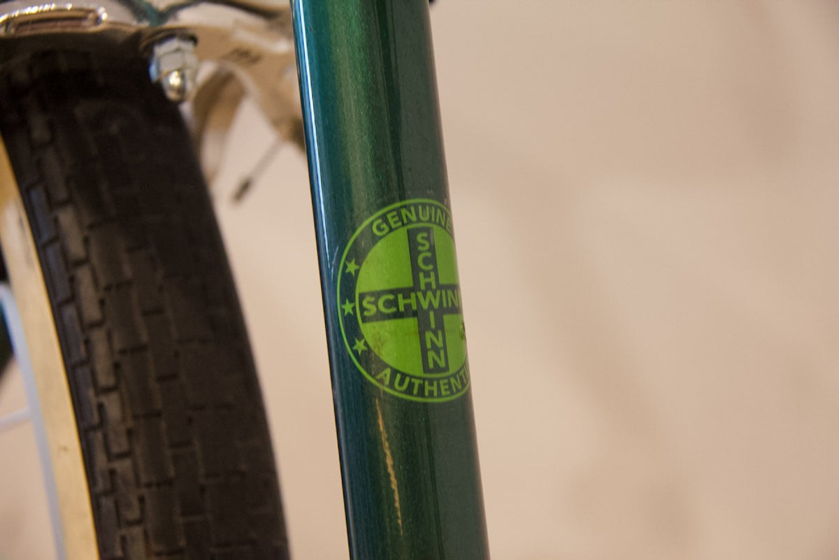 Schwinn Select Series — Vintage 3-Speed Cruiser | Lime Green & Deep Teal | 26-Inch