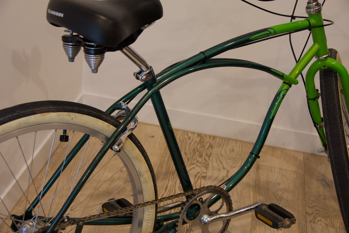 Schwinn Select Series — Vintage 3-Speed Cruiser | Lime Green & Deep Teal | 26-Inch