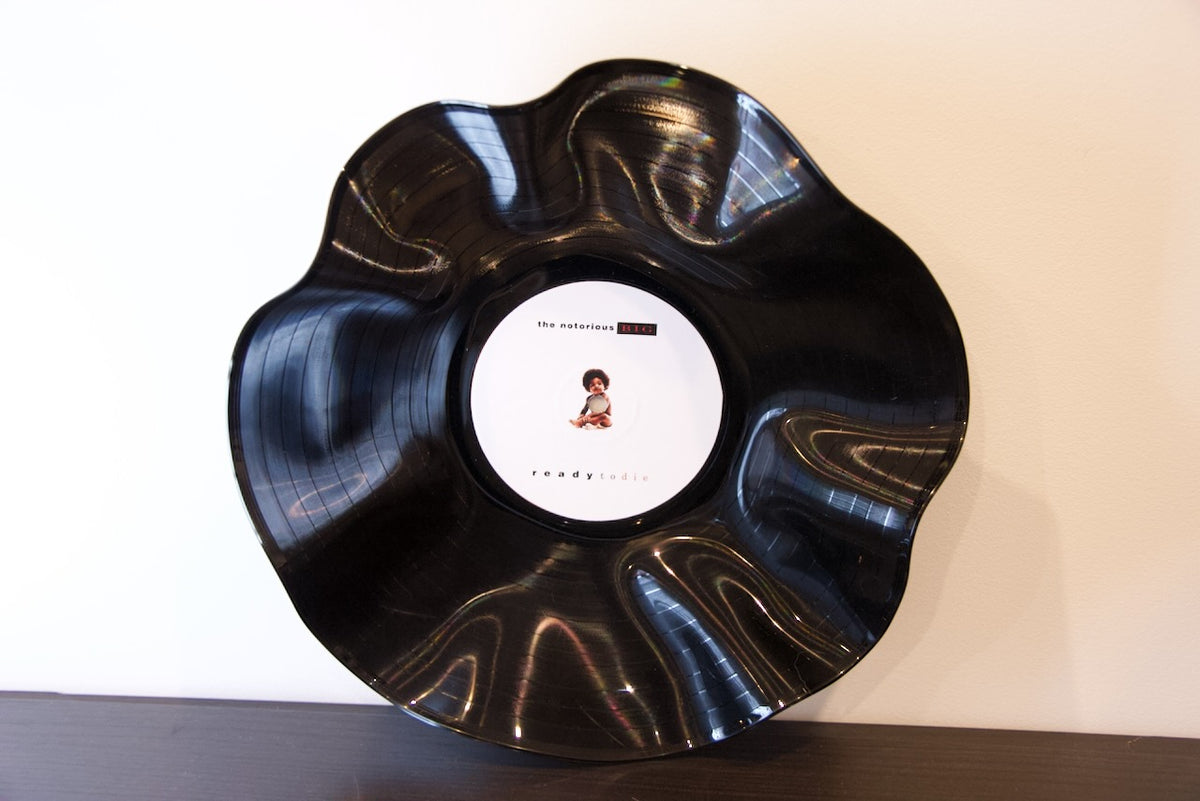 The Notorious B.I.G. / Biggie Smalls — Ready to Die (1994) | Inspired Warped Vinyl Bowl | ROUGHIE Original